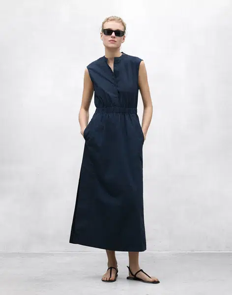 ECOALF Mika Dress Deep Navy M