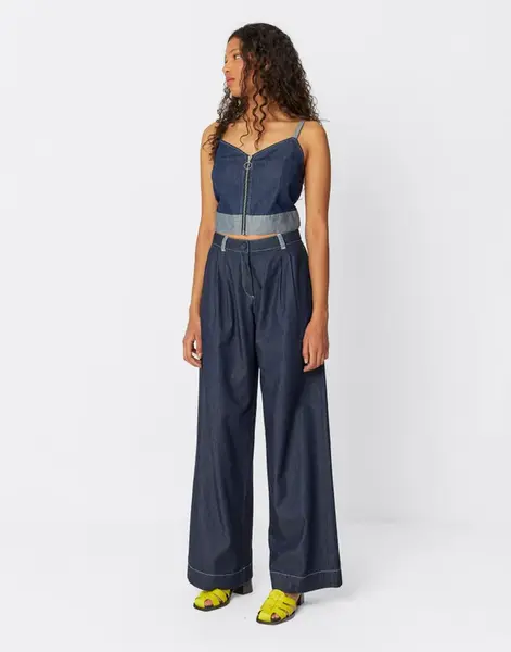 SKFK Almike GOTS Trouser Raw Denim 42