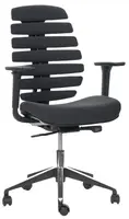 MERCURY Ergonomická kancelářská židle FISH BONES černý plast, 26-90-19 tmavě šedá, 3D područky, sezení 8+ hodin denně