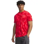Under Armour LAUNCH PRINTED Pánske tričko, červená, veľkosť S