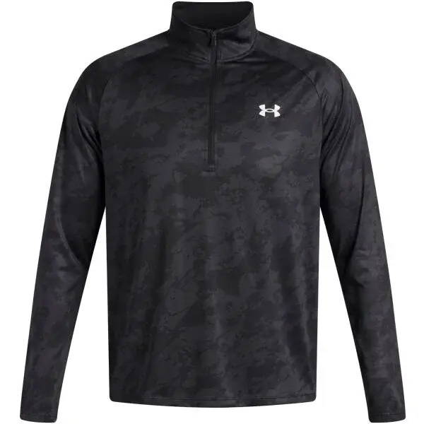 Under Armour TECH 2.0 1/2 ZIP Pánske tričko, čierna, veľkosť