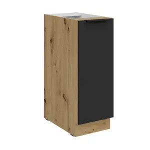 Spodní skříňka Aria 30 D CARGO BB Barva korpusu: Dub artisan, Barva dvířek: BL - Black AFM