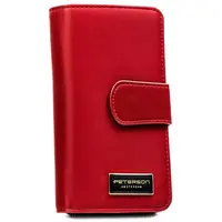Dámská kožená peněženka červená - Peterson Kosina