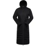 ALPINE PRO KERFA Dámský zimní oboustranný kabát, černá, velikost