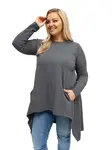 Plus size asymetrická blúzka