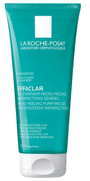 LA ROCHE-POSAY Effaclar Čisticí peelingový gel pro mastnou a problematickou pleť 200 ml