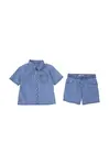 Dětská bavlněná souprava Levi's WESTERN LT WT DENIM SHORT