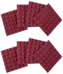 Gator Frameworks 12x12 Acoustic Pyramid Panel Burgundy 8 Pack