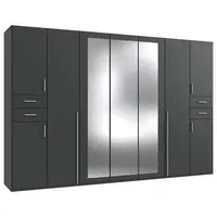 MID.YOU ŠATNÍ SKŘÍŇ S OTOČNÝMI DVEŘMI, barvy grafitu, 313/208/58 cm