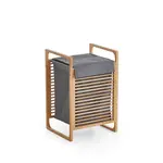 MID.YOU KOŠ NA PRÁDLO, šedá, barvy dubu