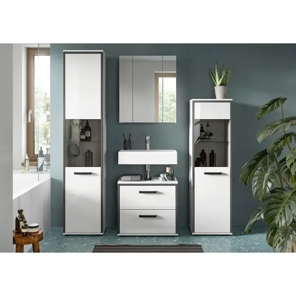 MID.YOU KOUPELNA vysoce lesklá bílá