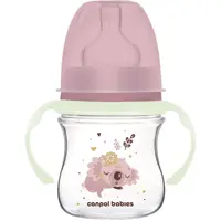 Canpol babies EasyStart Sleepy Koala 120 ml kojenecká láhev 0 m+ Pink 120 ml