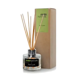 Ambinature Tyčinkový difuzér RED CRYSTAL MIKADO 100 ml Černá