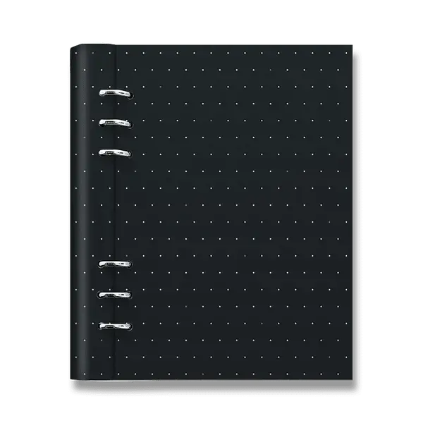 Diář Filofax Clipbook Moonlight A5 černý