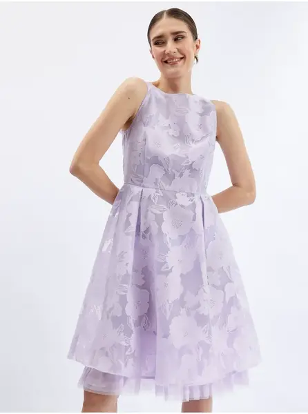 Orsay Světle fialové dámské šaty s ozdobným detailem - Dámské