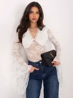 Čipkovaná blúzka s dlhými rukávmi