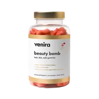 VENIRA beauty bomb - medvídci pro vlasy, nehty a pleť třešňové lízátko 60 ks