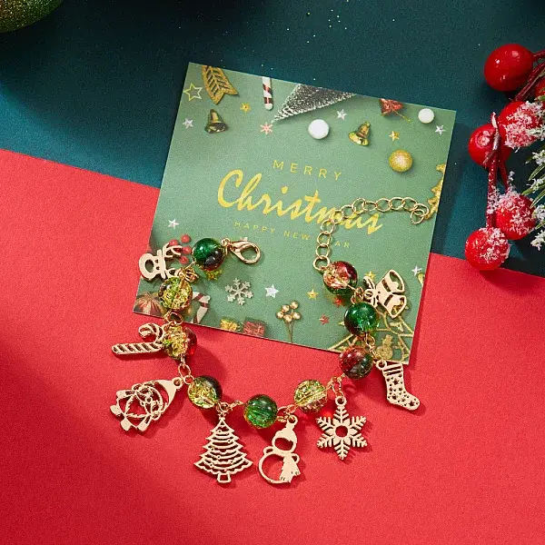 Christmas Alloy Beads Charm Bracelets