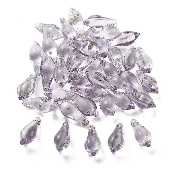 Handmade Gold Sand Lampwork Beads