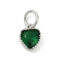 Brass Micro Pave Cubic Zirconia Pendants