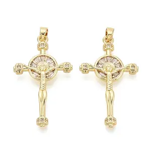 Religion Brass Micro Pave Cubic Zirconia Pendants