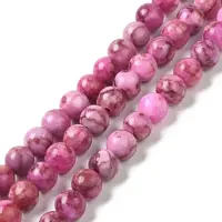 Natural Dyed White Jade Beads Strands