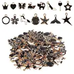 140Pcs 14 Styles Alloy Pendants