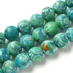 Dyed Synthetic Imperial Jasper Beads Strands