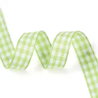 Single Face Plaid Polyester Satin Ribbon