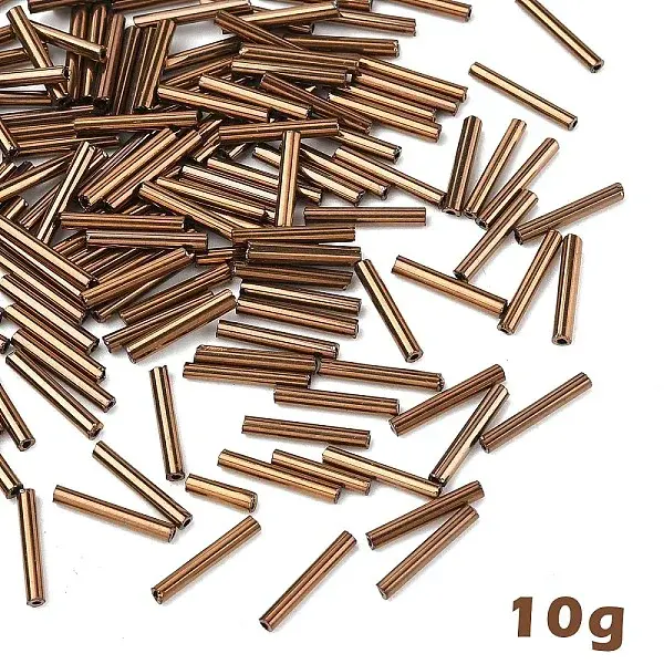 10G Glass Bugle Beads