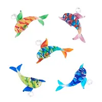 5Pcs 5 Colors Handmade Lampwork Big Pendants