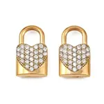 304 Stainless Steel Micro Pave Cubic Zirconia Pendants