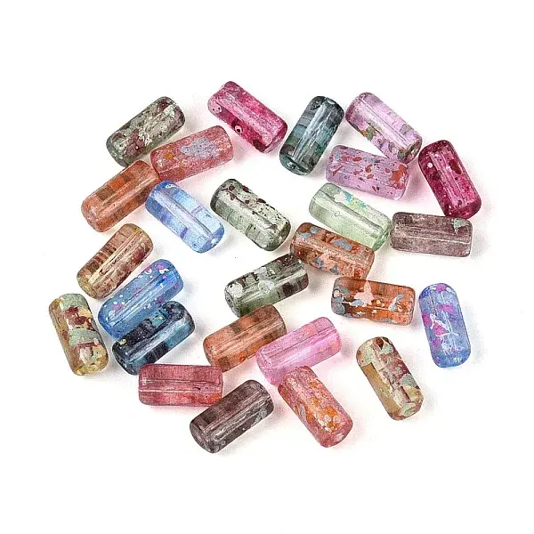 Picasso Transparent Glass Bugle Beads