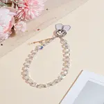 1 Set Transparent Glass Cube Mobile Straps for Women