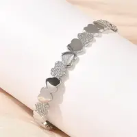 Brass Micro Pave Cubic Zirconia Bangles