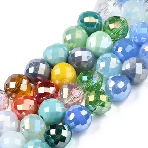 Electroplate Glass Beads Strands