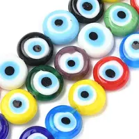Handmade Evil Eye Lampwork Beads Strands