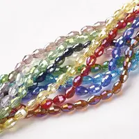 Electroplate Glass Beads Strands