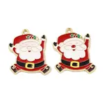 Christmas Theme Rack Plating Alloy Pendants