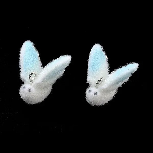 Flocking Opaque Resin Pendants