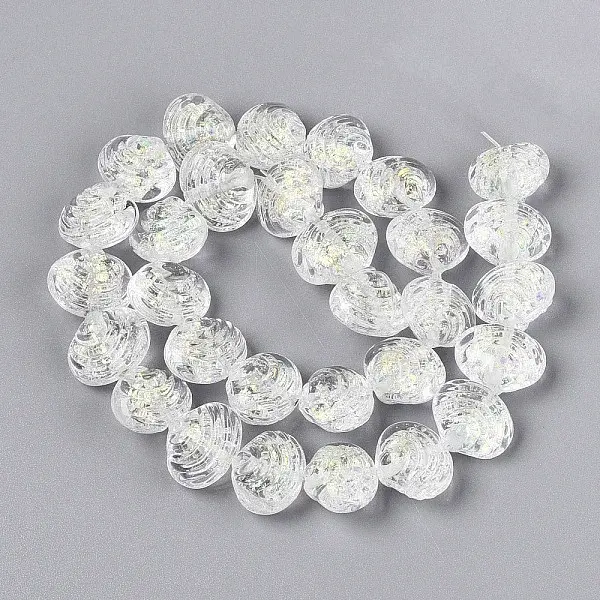 Handmade Foil Lampwork Beads Strands