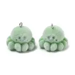 Flocking Opaque Resin Pendants