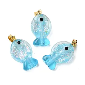 Handmade Dichroic Foil Lampwork Pendants