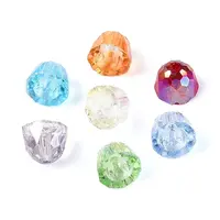 Electroplate Transparent Glass Beads Strands