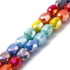 Electroplate Opaque Glass Beads Strands