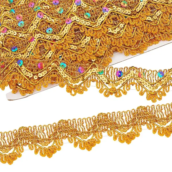 Sparkle Triangle Polyester Lace Ribbons