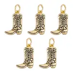 5Pcs Brass Enamel Pendants