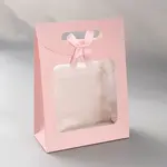 Rectangle Paper Gift Storage Bags with Hole Handles