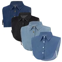 4Pcs 4 Styles Cotton False Shirt Collar