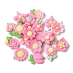 20Pcs 20 Styles Opaque Resin Pendants